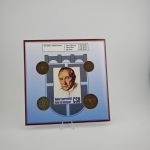 Saarland KMS 10, 20, 50 & 100 Franken 1954, 1955 im Blister