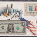 Sammlung BANKNOTEN-Briefe 21 Stück im Album + Schuber (Sammler-Qualität)