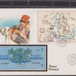 Sammlung BANKNOTEN-Briefe 21 Stück im Album + Schuber (Sammler-Qualität)