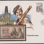 Sammlung BANKNOTEN-Briefe 21 Stück im Album + Schuber (Sammler-Qualität)