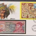 Sammlung BANKNOTEN-Briefe 21 Stück im Album + Schuber (Sammler-Qualität)
