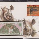 Sammlung BANKNOTEN-Briefe 21 Stück im Album + Schuber (Sammler-Qualität)