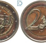 San Marino 2 Euro 2008 - Dialog Europa - stempelglanz