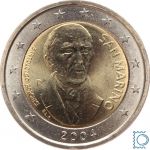 San Marino 2 Euro 2004 - Bartolomeo Borghesi - stempelglanz