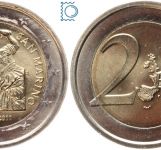San Marino 2 Euro 2011 - Giorgio VASARI - stempelglanz
