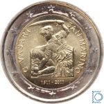 San Marino 2 Euro 2011 - Giorgio VASARI - stempelglanz