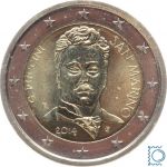 San Marino 2 Euro 2014 - Giacomo Puccini - stempelglanz