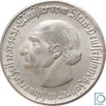 Notgeld Westfalen, 5 Mark, 1921, Minister von Stein, Alu, Jäger N11