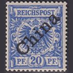 Deutsch Post in China - MiNr. 4 I postfrisch (Aufdruck 45° diagonal)