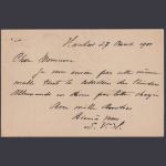 DP China Ganzsache P10 II mit Zusatzfrankatur 1901 von HANKAU n. Brüssel