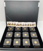 12 Goldmünzen je 1/500 Oz Gold 999 - 30 Jahre Mauerfall - Sammlung komplett