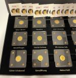 12 Goldmünzen je 1/500 Oz Gold 999 - 30 Jahre Mauerfall - Sammlung komplett