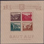 SBZ Thüringen 1946 - Block 4 ay Typ I/II ungebraucht mit Falzspuren
