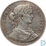 Freie Stadt Frankfurt - Vereinsthaler - Doppeltaler 1861 - Frauenkopf - Silber