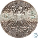 Freie Stadt Frankfurt - Vereinsthaler - Doppeltaler 1861 - Frauenkopf - Silber