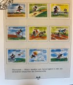 WALT DISNEY Motivsammlung postfrisch - aus Sieger Abo in 2 Lindner Ringbindern