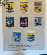 WALT DISNEY Motivsammlung postfrisch - aus Sieger Abo in 2 Lindner Ringbindern