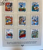 WALT DISNEY Motivsammlung postfrisch - aus Sieger Abo in 2 Lindner Ringbindern