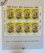WALT DISNEY Motivsammlung postfrisch - aus Sieger Abo in 2 Lindner Ringbindern