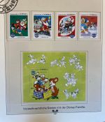 WALT DISNEY Motivsammlung postfrisch - aus Sieger Abo in 2 Lindner Ringbindern