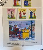 WALT DISNEY Motivsammlung postfrisch - aus Sieger Abo in 2 Lindner Ringbindern