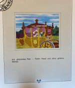 WALT DISNEY Motivsammlung postfrisch - aus Sieger Abo in 2 Lindner Ringbindern