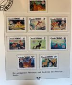 WALT DISNEY Motivsammlung postfrisch - aus Sieger Abo in 2 Lindner Ringbindern