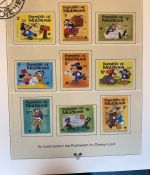 WALT DISNEY Motivsammlung postfrisch - aus Sieger Abo in 2 Lindner Ringbindern