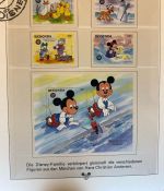 WALT DISNEY Motivsammlung postfrisch - aus Sieger Abo in 2 Lindner Ringbindern