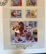 WALT DISNEY Motivsammlung postfrisch - aus Sieger Abo in 2 Lindner Ringbindern