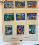 WALT DISNEY Motivsammlung postfrisch - aus Sieger Abo in 2 Lindner Ringbindern