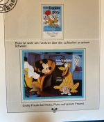 WALT DISNEY Motivsammlung postfrisch - aus Sieger Abo in 2 Lindner Ringbindern