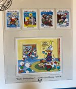 WALT DISNEY Motivsammlung postfrisch - aus Sieger Abo in 2 Lindner Ringbindern