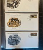 MOTIV TIER WWF Sammlung mit über 140 FDC Ersttagsbriefe im Binder