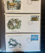 MOTIV TIER WWF Sammlung mit über 140 FDC Ersttagsbriefe im Binder
