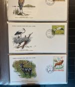 MOTIV TIER WWF Sammlung mit über 140 FDC Ersttagsbriefe im Binder