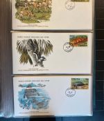 MOTIV TIER WWF Sammlung mit über 140 FDC Ersttagsbriefe im Binder