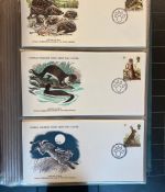 MOTIV TIER WWF Sammlung mit über 140 FDC Ersttagsbriefe im Binder