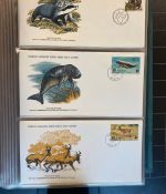 MOTIV TIER WWF Sammlung mit über 140 FDC Ersttagsbriefe im Binder