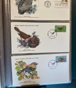 MOTIV TIER WWF Sammlung mit über 140 FDC Ersttagsbriefe im Binder