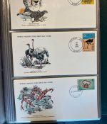 MOTIV TIER WWF Sammlung mit über 140 FDC Ersttagsbriefe im Binder