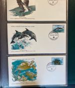 MOTIV TIER WWF Sammlung mit über 140 FDC Ersttagsbriefe im Binder