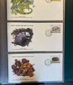 MOTIV TIER WWF Sammlung mit über 140 FDC Ersttagsbriefe im Binder