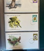 MOTIV TIER WWF Sammlung mit über 140 FDC Ersttagsbriefe im Binder