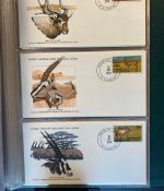 MOTIV TIER WWF Sammlung mit über 140 FDC Ersttagsbriefe im Binder