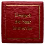 Bronzemedaille Volksabstimmung Saarland 1935 | Deutsch die Saar immerdar | mit Etui