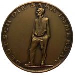 Bronzemedaille Volksabstimmung Saarland 1935 | Deutsch die Saar immerdar | mit Etui