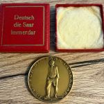 Bronzemedaille Volksabstimmung Saarland 1935 | Deutsch die Saar immerdar | mit Etui