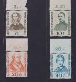 Bund, Michel Nr. 222-225 Oberrad postfrisch - Helfer der Menschheit (VI)