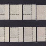 Bund Nr. 179y, 181y, 183y-186y, 259y, 260y Ecke Eckrand postfrisch Heuss lumogen